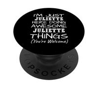 Just Juliette Here Doing Juliette Things Prénom PopSockets PopGrip Adhésif