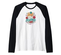 Just Keep Knitting Funny Knitter Hobby Crafter Gift Manche Raglan