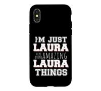 Just Laura Fait des Choses Incroyables et drôles Coque pour iPhone X/XS