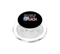 Just Leave Me At The Beach Blague d'été Amusante pour Enfants garçons et Filles PopSockets PopGrip pour MagSafe
