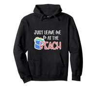 Just Leave Me At The Beach Blague d'été Amusante pour Enfants garçons et Filles Sweat à Capuche