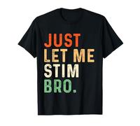 Just Let Me Stim Bro Kids Garçons, Amusant Rétro Sensibilisation à l'Autisme T-Shirt
