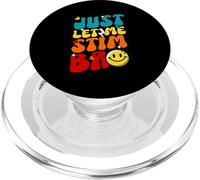 Just Let Me Stim Bro Smile Face Sensibilisation à l'autisme Groovy PopSockets PopGrip pour MagSafe