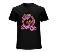 Just Let Your Soul Glo T-Shirt Unisex Gift Men's Black Tees L