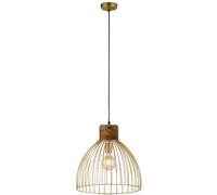 Just Light Alami lampe suspendue 1x25 W laiton-bois 11489-60