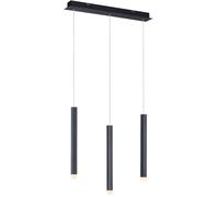 Just Light Bruno lampe suspendue 3x4.8 W blanc-noir 15203-18