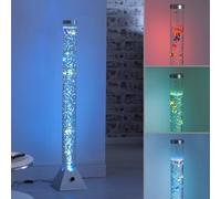 JUST LIGHT. GmbH Colonne d’eau Ava avec LED et poissons, 120 cm AVA, transparent, Salon / Salle à manger, Matière Plastique, Moderne