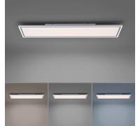 JUST LIGHT. GmbH Panneau LED Edging, dimmable, blanc, Cuisine, Matière Plastique, Moderne, Plafonnier LED