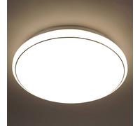 JUST LIGHT. GmbH Plafonnier LED Jupiter, dimmable, blanc, Salon / Salle à manger, Matière Plastique, Moderne, Plafonnier LED