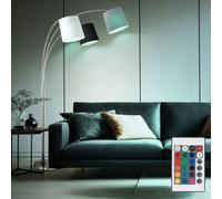 Just Light Lampadaire Bogenlampe LED RGB 3 lumières Dimmable Télécommande