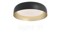 Just Light Osko Plafonnier LED noir/doré - ø40 cm Ce luminaire comporte des modules à LED prémontés de classes énergétiques A A++, A+, A