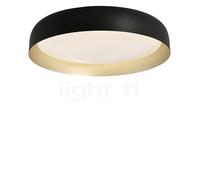 Just Light Osko Plafonnier LED noir/doré - ø57 cm Ce luminaire comporte des modules à LED prémontés de classes énergétiques A A++, A+, A