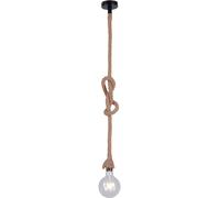 Just Light Rope lampe suspendue 1x15 W noir-marron 15481-18