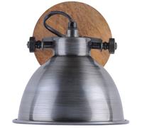 Just Light Samia applique murale 1x40 W bois-fer 11981-77