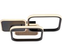 Just Light Sevent plafonnier 1x36 W noir-bois 14117-78