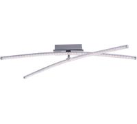 Just Light Simon plafonnier 2x8 W chrome-cristal 11292-17