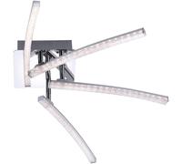 Just Light Simon plafonnier 4x3 W chrome-cristal 11291-17