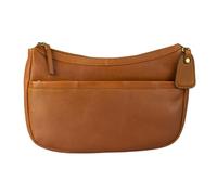 Just Lioné Nina - Sac à bandoulière en Cuir Femme - Cuir Véritable - Design intemporel - Pratique & Élégant - Noir/Cognac/Marron Foncé/Vert Olive, Cognac