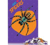 Just Love Spiders Graphic Art Arachnid Art Puzzle 1000 Pièces Cadeau Unique Jeu Éducatif Challenge Toy À De Qualité Supérieure Peinture Art pour Adultes Et Enfants À Partir De 12 Ans 300pcs (40x28cm
