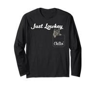 Just Lowkey Chillin' Kitten in a Pocket, Une journée Mignonne et relaxante Manche Longue