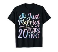 Just Married 20 Years Ago Couple 20e Anniversaire de Mariage T-Shirt
