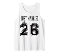 Just Married 2026 Épouse et Mari Pendant la Lune de Miel Débardeur