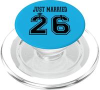 Just Married 2026 Épouse et Mari Pendant la Lune de Miel PopSockets PopGrip pour MagSafe