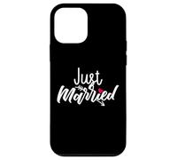 Just Married Arrow Romantique Lune de Miel Célébration de Mariage Coque pour iPhone 12 Mini