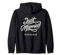 Just Married So Far So Good New Maried Minimalist Honeymoon Sweat à Capuche