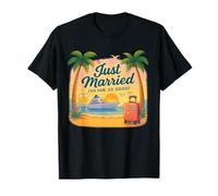 Just Married So Far So Good Sail Away Couple de mariage T-Shirt