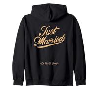 Just Married So Far So Good Vintage Classique Couple de Jeunes mariés Sweat à Capuche