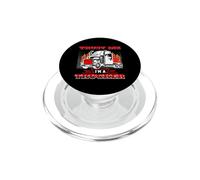Just Me I Am A Trucker Funny Trucking Truck Driver PopSockets PopGrip pour MagSafe