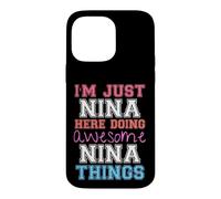 Just Nina est là pour Faire de géniales Nina Things Name Coque pour iPhone 14 Pro Max