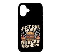 Just One More Burger Grandpa Barbecue Amusant Coque pour iPhone 16