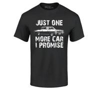 Just One More Car I Promise Cars Shirts Tee Round Neck Unisex Tops Men's 100% Cotton Short-Sleeve T-Shirts XXXL