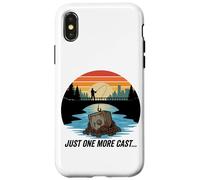 Just One More Cast Safe Cracker Aimant de pêche Coque pour iPhone X/XS