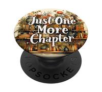 Just One More Chapter Book Book Club pour les amateurs de lecture PopSockets PopGrip Adhésif