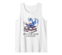 Just One More Chapter Book Dragon Reading Book Lover Bookish Débardeur