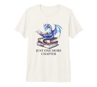 Just One More Chapter Book Dragon Reading Book Lover Bookish T-Shirt Haut de Gamme
