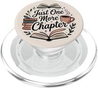 Just One More Chapter Book Lover Bookish Reading Librarian PopSockets PopGrip pour MagSafe
