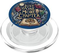 Just One More Chapter Book Lover Dragon Fantasy Bookish PopSockets PopGrip pour MagSafe