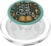 Just One More Chapter Book Lover Fantasy Dragon Bookish PopSockets PopGrip pour MagSafe