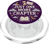 Just One More Chapter Book Lover Librarian Bookish Purple PopSockets PopGrip pour MagSafe
