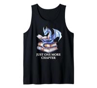 Just One More Chapter Book Worm Dragon Reading Lover Bookish Débardeur