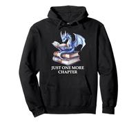 Just One More Chapter Book Worm Dragon Reading Lover Bookish Sweat à Capuche