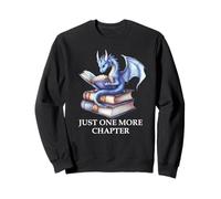 Just One More Chapter Book Worm Dragon Reading Lover Bookish Sweatshirt