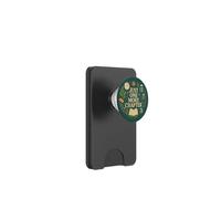 Just One More Chapter Bookish Book Reading Botanical Teal PopSockets PopWallet pour MagSafe