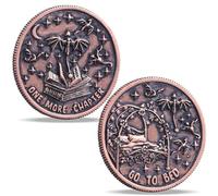Just One More Chapter Coin Gamer Cadeau livre pour les amateurs de livres - Pièce de monnaie unique à rabat et pièces de monnaie livre pour femmes lectrices, idée décisionnelle (un chapitre de plus -