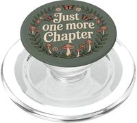 Just One More Chapter Cottagecore Floral Book Lover Green PopSockets PopGrip pour MagSafe