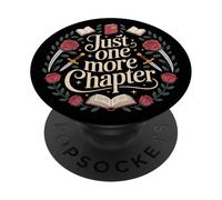 Just One More Chapter Fantasy Romance Gothic Dark Aesthetic PopSockets PopGrip Adhésif